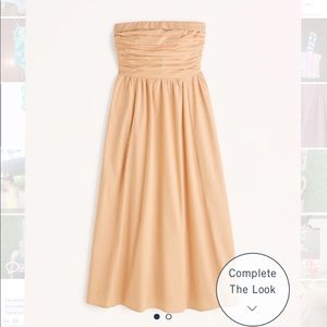 Abercrombie Orange Poplin Maxi Dress